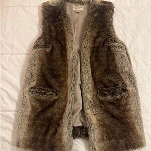 Lucky brand faux fur vest